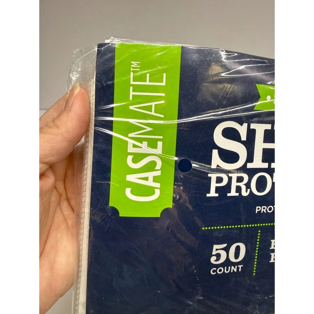 Casemate Standard Sheet Protectors 50 Count PVC-Free Reinforced Letter Size